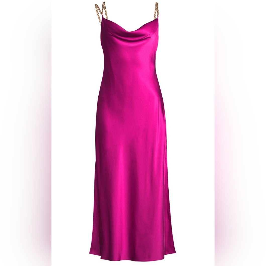 Aiifos Talia Dress Formal Chic Cowl Drape Neck Evening Event Nwt